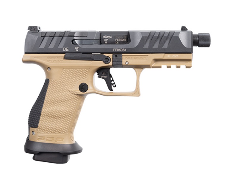 WALTHER PDP PRO SD COMPACT 9MM 4.6" TB FDE 2-18RD MAGS